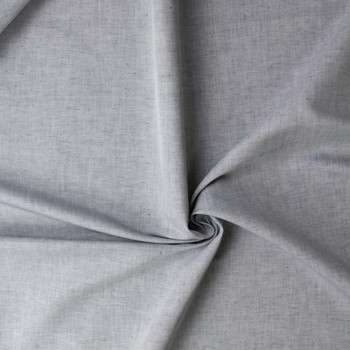 Silver Grey Cotton/Linen Denim #33056 Fabric By The Yard - Wide shot