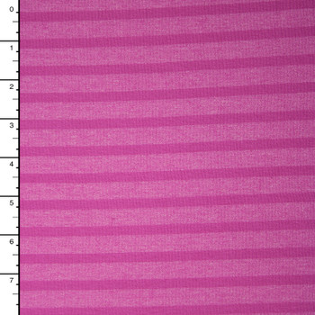 Hot Pink Solid and Heather Pencil Stripe Jersey