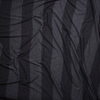 Striped jersey knit fabric by the yard