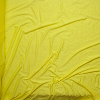 Yellow Stretch Modal Jersey Knit Fabric By The Yard - Wide shot