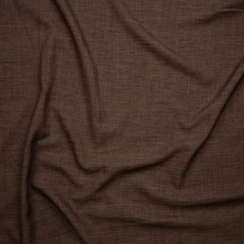 Brown Linen Look Suiting Fabric By The Yard - Wide shot