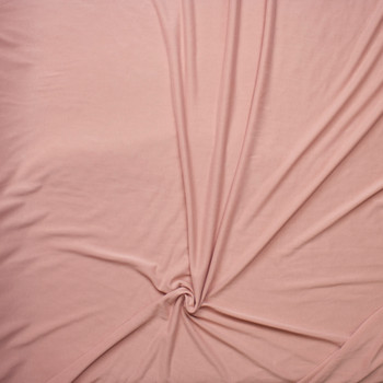 Soft Peach Brushed Poly/Modal Jersey Knit Fabric By The Yard - Wide shot