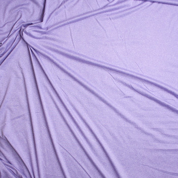 Lavender Heather Double Brushed Poly Spandex Fabric By The Yard - Wide shot