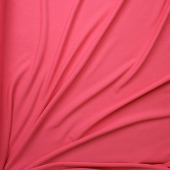 Guava Pink Solid Braided Look Liverpool Knit Fabric By The Yard - Wide shot