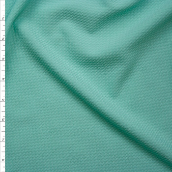Solid Mint Green Bullet Texture Liverpool Knit Fabric By The Yard Solid Mint Green Bullet Texture Liverpool Knit Fabric By The Yard