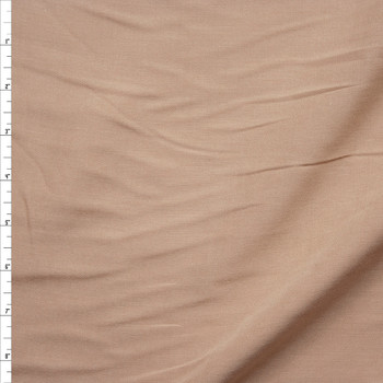 Khaki Rayon Challis Fabric By The Yard