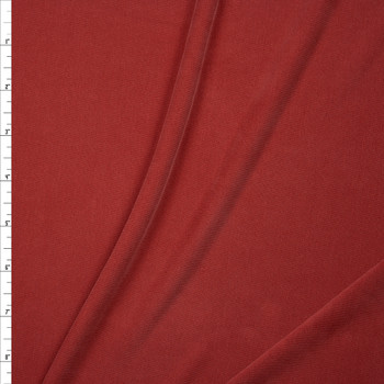 Muted Red Sand Washed Poly/Modal Jersey Knit Fabric By The Yard