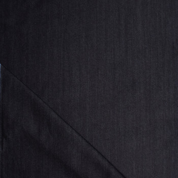 Black Designer 11oz Stretch Denim Fabric By The Yard - Wide shot