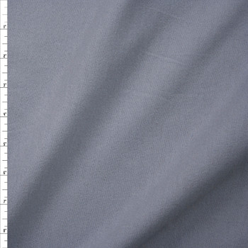 Grey Double Nap Midweight Cotton Flannel Fabric By The Yard