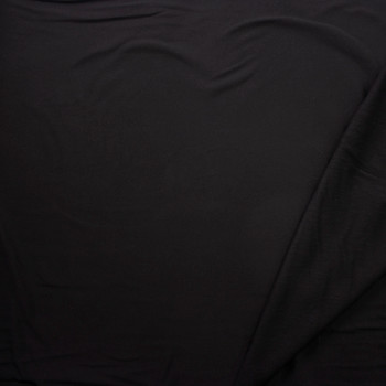 Black Cotton Sweatshirt Fleece Fabric By The Yard - Wide shot