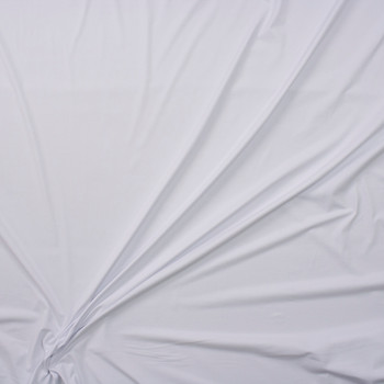 White Midweight Nylon Spandex Fabric By The Yard - Wide shot