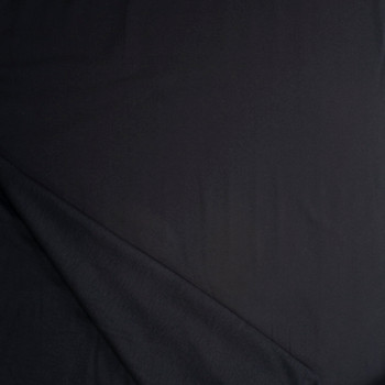 Black Midweight Cotton Sweatshirt Fleece Fabric By The Yard - Wide shot Black Midweight Cotton Sweatshirt Fleece Fabric By The Yard - Wide shot