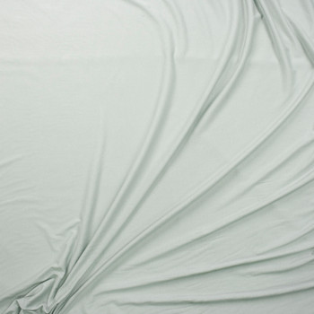 Dusty Sage Lightweight Cotton/Modal Jersey Knit Fabric By The Yard - Wide shot