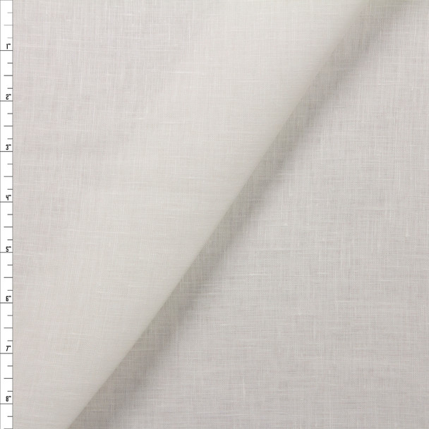 Offwhite Crisp Lightweight Designer Linen Fabric By The Yard