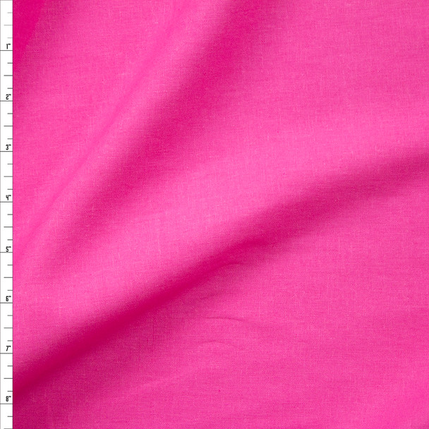 Hot Pink Rayon/Linen Blend Fabric By The Yard