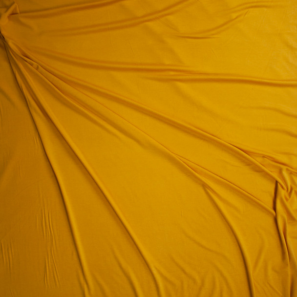 Cali Fabrics Mustard Midweight Stretch Rayon Jersey Fabric by the Yard