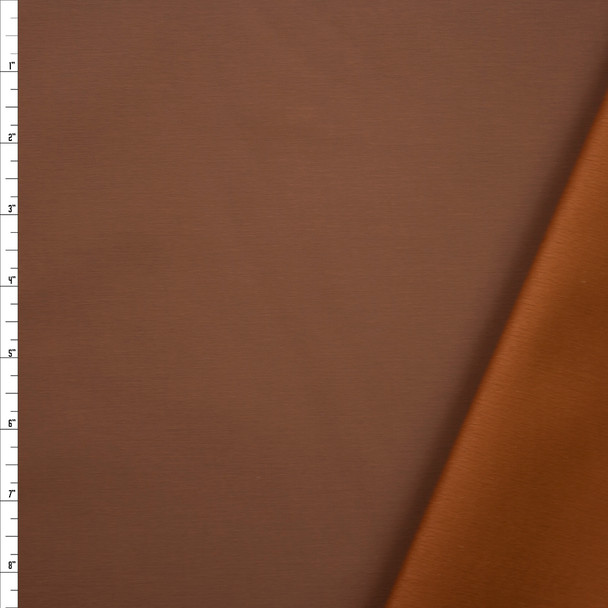 Camel Waxed Stretch Cotton Twill Fabric By The Yard