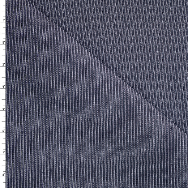 Ribbed Pinstripe 12oz Ribbed Denim Fabric By The Yard