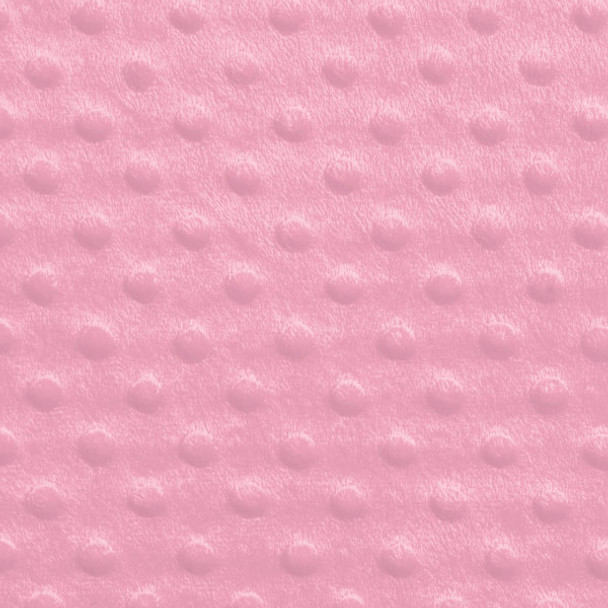 Pink Minky Dot Faux Fur Fabric