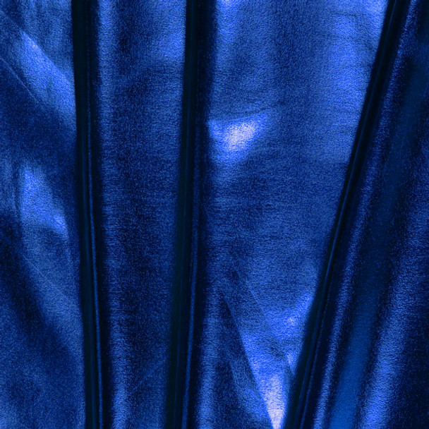 Royal Blue Lycra Lame Fabric