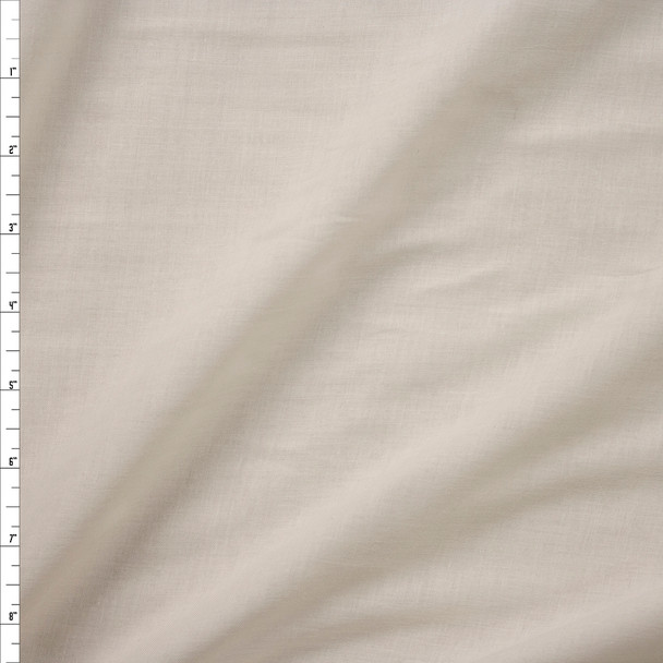 Ivory Lightweight Cotton Lawn Fabric By The Yard