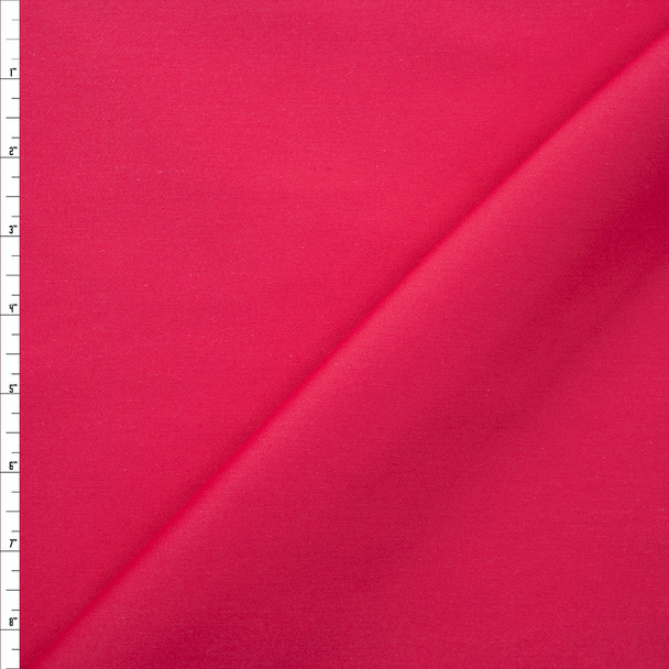 Hot Pink Designer Stretch Cotton Sateen Fabric By The Yard