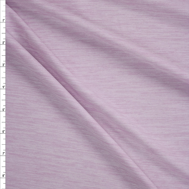 Lilac Space Dye Moisture Wicking Athletic Knit Fabric By The Yard