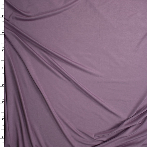 Dusty Lavender Poly/Rayon French Terry Fabric By The Yard