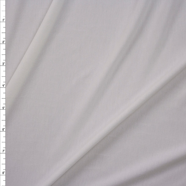 Warm White Lightweight Poly/Modal Jersey Knit Fabric By The Yard