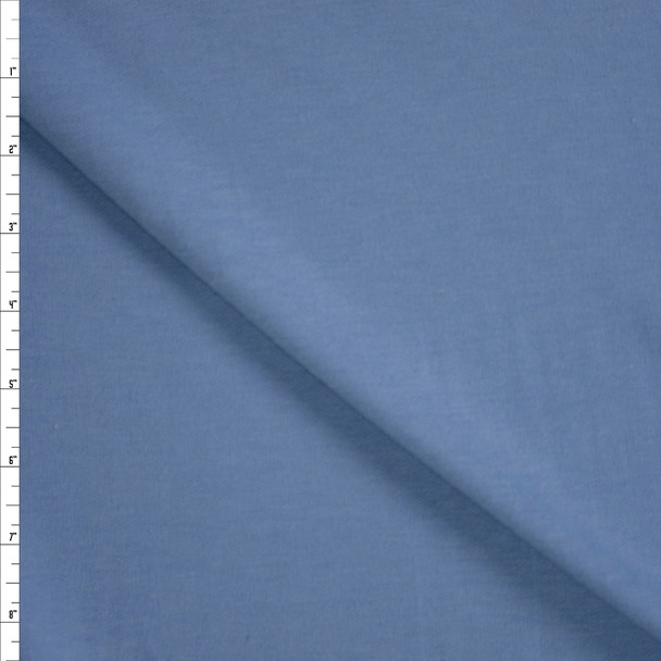 Light Blue Poly/Rayon French Terry Fabric By The Yard