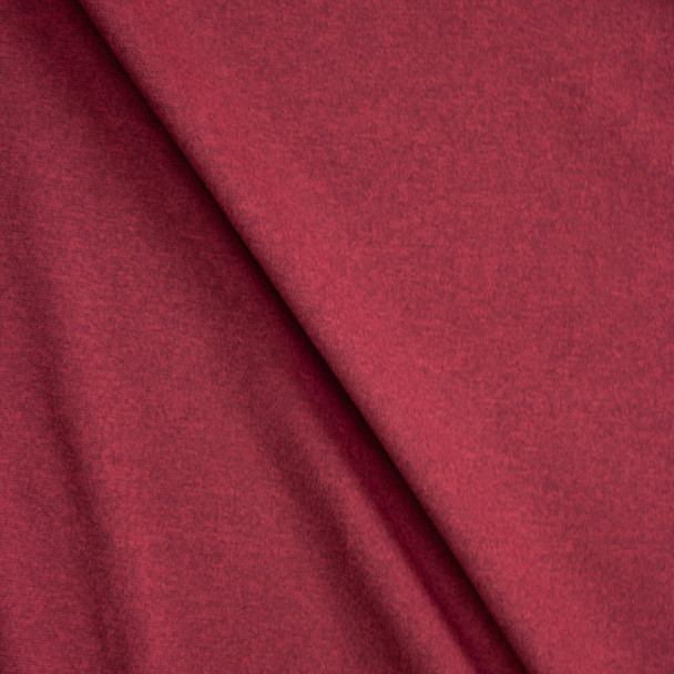 Dark Red Lined Midweight Tactel Athletic Knit Fabric By The Yard