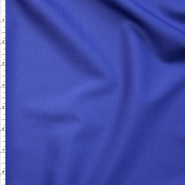 Royal Blue Stretch Wool Blend Suiting Fabric By The Yard
