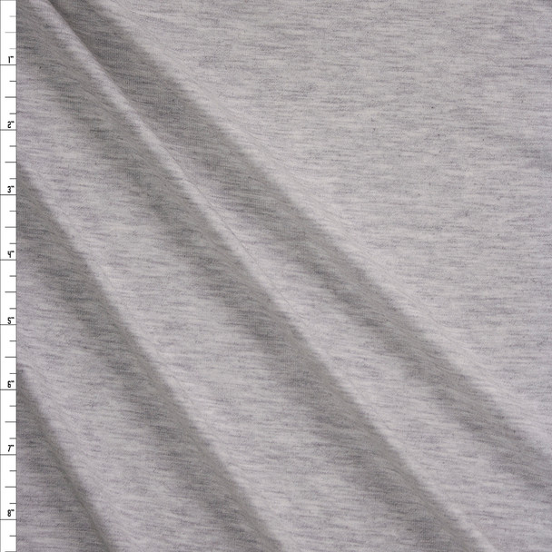 Light Grey 220gsm Designer Rayon/Spandex Jersey Knit Fabric By The Yard