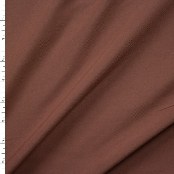 Dark Cappuccino Solid Rayon Challis Fabric By The Yard