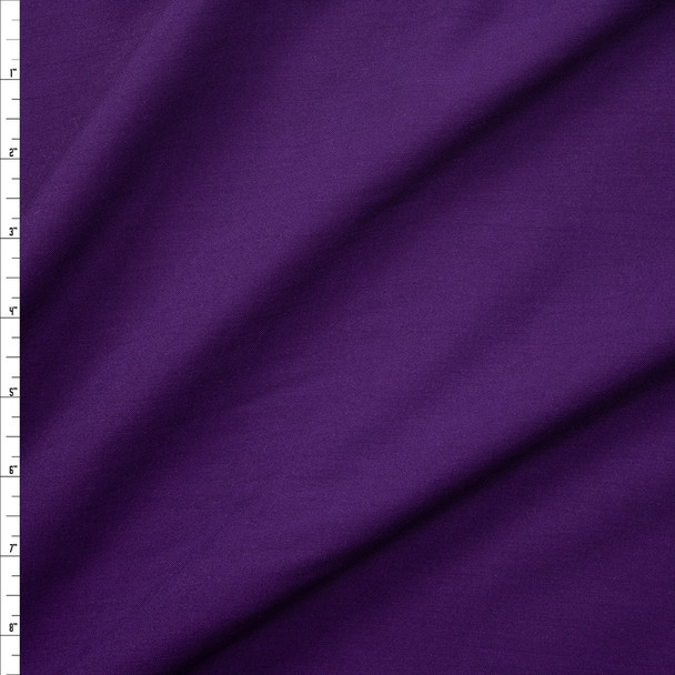 Plum Solid Rayon Challis Fabric By The Yard