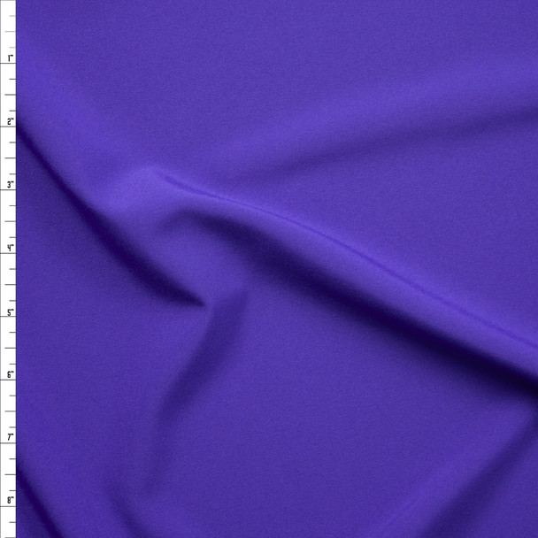 Imperial Purple Blouse Weight Stretch Polyester Woven Fabric By The Yard