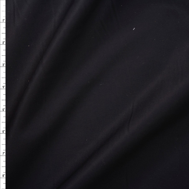 Black Midweight Stretch Twill Fabric By The Yard
