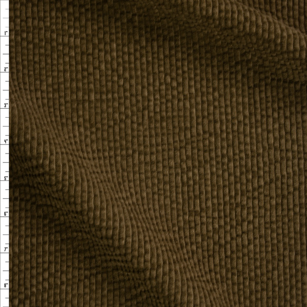 Olive Heavy Slubby Corduroy Fabric By The Yard