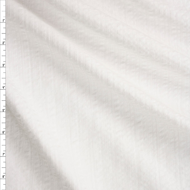 Offwhite Designer Seersucker Fabric By The Yard