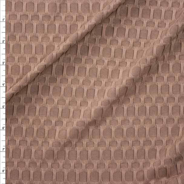Sand Stretch Honeycomb Lycra Fabric By The Yard