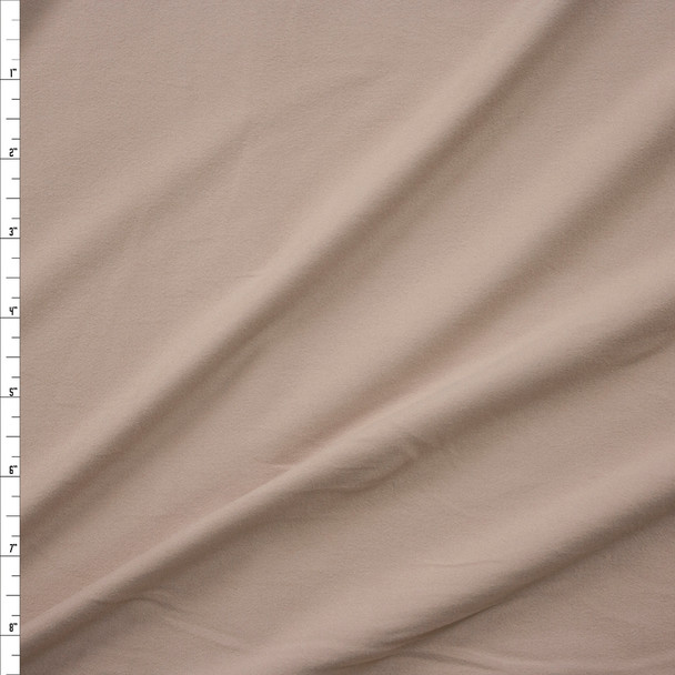 Light Sand Double Brushed Poly/Spandex Knit Fabric By The Yard