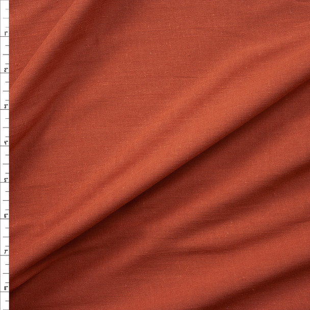 Rust Gauzy Cotton Lawn Fabric By The Yard