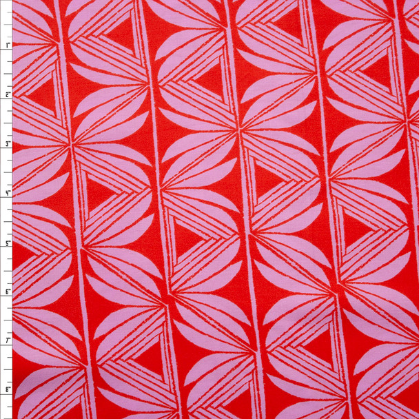 Santa Fe Pottery in Pink 2026 Rayon Challis from Cotton + Steel Fabric By The Yard