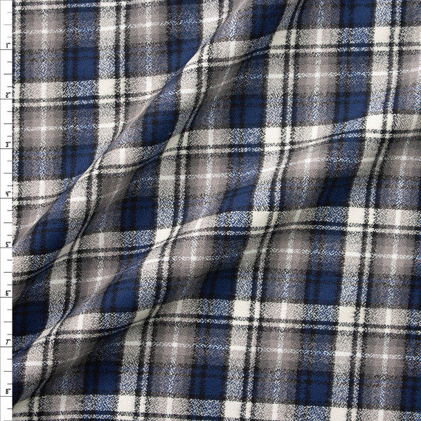 Ash Plaid Mammoth Flannel from Robert Kaufman Fabric By The Yard