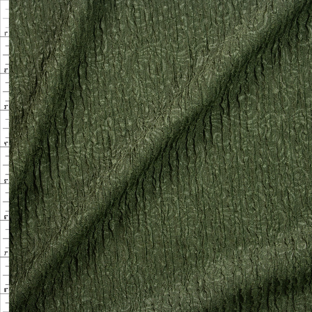 Cali Fabrics Grape Leaf Paulina Embossed Knit by Mook Fabrics Fabric by