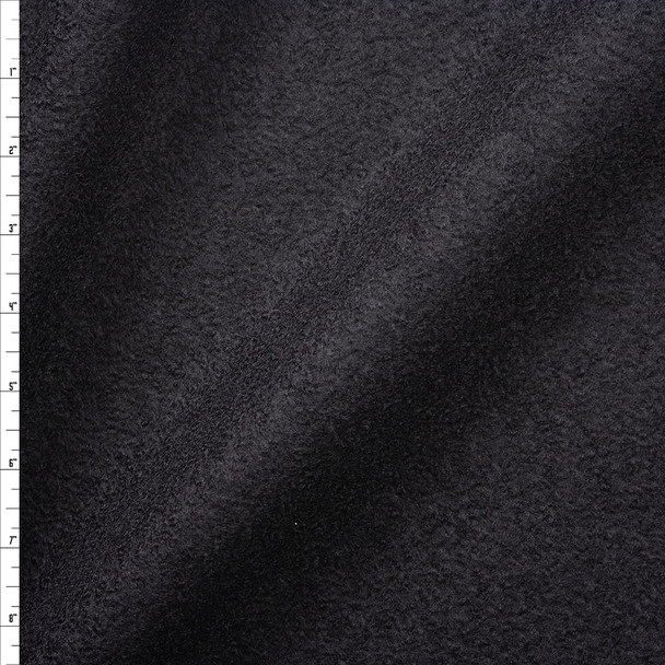 Black Mercury Designer Boiled Wool Fabric By The Yard