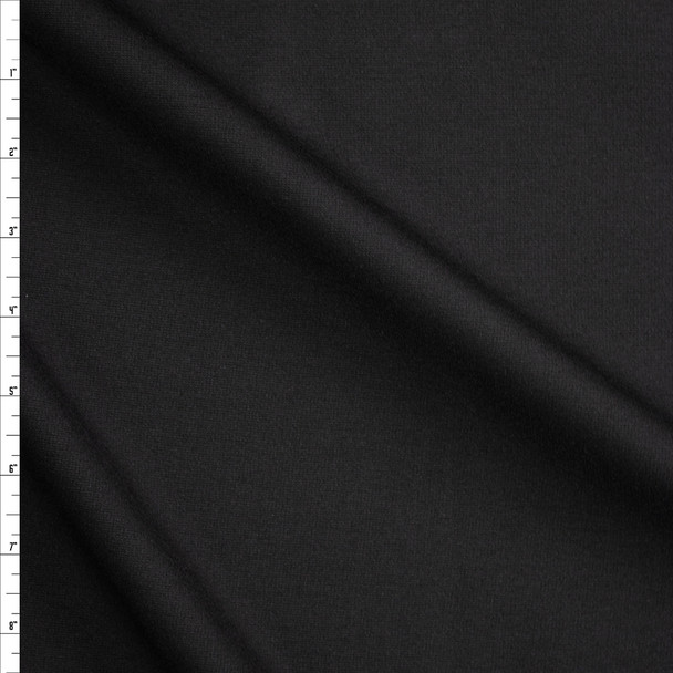 Black Heavy Midweight Designer Ponte De Roma #25785 Fabric By The Yard