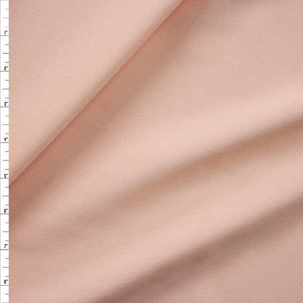 Baby Peach Poly Crepe Fabric By The Yard