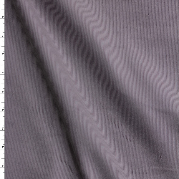 Grey 14 Wale Corduroy from Robert Kaufman Fabric By The Yard