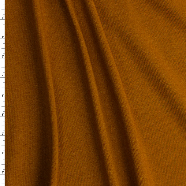 Caramel Midweight Cotton Jersey Fabric By The Yard